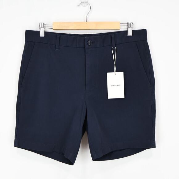 Everlane Other - Everlane The 7" Slim Fit Performance Chino Short Deep Navy Size 34 NWT